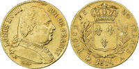 France 20 Francs Louis XVIII, Paris, Gold, Gadoury:1026 -