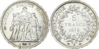 France 5 Francs Coin, Hercule, Paris, Silver, KM:820.1 -