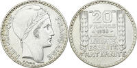 France 20 Francs Turin, Paris, Silver, Gadoury:852, KM:879 -