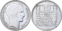 France 10 Francs Coin, Turin, Paris, Silver, KM:878 -