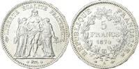 France 5 Francs Coin, Hercule, Paris, Silver, KM:820.1 -