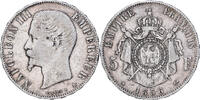 France 5 Francs Coin, Napoleon III, Napoléon III, Strasbourg -