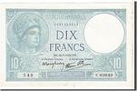 France 10 Francs Banknote, 10 F 1916-1942 ''Minerve'', KM:84 -