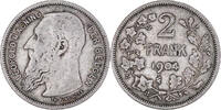 Belgium 2 Francs, 2 Frank Coin, Silver, KM:59 -