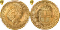 Italy 20 Lire 1882 R Coin, Umberto I, Rome, Gold, KM:21 MS(60-62