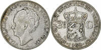 Netherlands 2-1/2 Gulden Wilhelmina I, Utrecht, Silver -