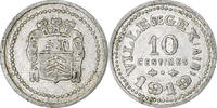 France 10 Centimes Ville de Gex, Medal alignment, Aluminium -
