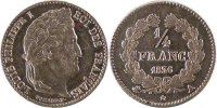France 1/4 Franc Coin, Louis-Philippe, Paris, Silver -