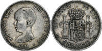 Spain 5 Pesetas Alfonso XIII, Silver, KM:689 -