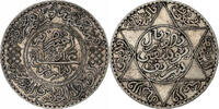 Morocco 1/2 Rial, 5 Dirhams Yusuf, bi-Bariz, Silver -