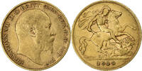 Great Britain 1/2 Sovereign Edward VII, Gold, KM:804 -
