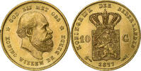 Netherlands 10 Gulden William III, Gold, KM:106 -