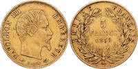 France 5 Francs Napoleon III, Napoléon III, Paris, Gold -