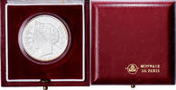 France 100 Francs Monnaie de Paris, BE, Silver, Gadoury:903 -
