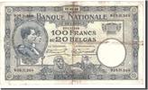 Belgium 100 Francs-20 Belgas Banknote, 1928-09-17, KM:102 -