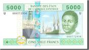 Central African States 5000 Francs Banknote, Undated, KM:209U -
