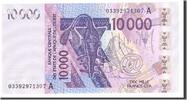 West African States 10,000 Francs Banknote, Undated, KM:118Aa -