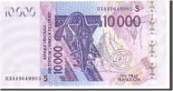 West African States 10,000 Francs Banknote, Undated, KM:918Sa -