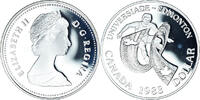 Canada Dollar Coin, Elizabeth II, Royal Canadian Mint, Ottawa, Edmonton -