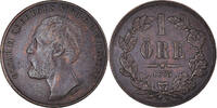 Sweden Ore Coin, Oscar II, Bronze, KM:728 -