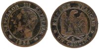 France Centime Coin, Napoleon III, Napoléon III, Rouen -