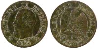 France Centime Coin, Napoleon III, Napoléon III, Rouen -