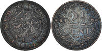 Netherlands 2-1/2 Cent Coin, Wilhelmina I, Bronze, KM:150 -