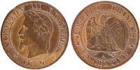 France Centime Coin, Napoleon III, Napoléon III, Paris -