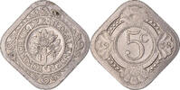 Netherlands 5 Cents Coin, Wilhelmina I, Copper-nickel, KM:153 -