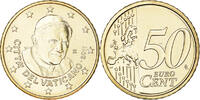 Vatican 50 Euro Cent Rome, Doré, Brass Gilt -