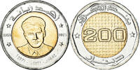 Algeria 200 Dinars Coin, Ahmed Zabana., Bi-Metallic -