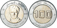 Algeria 100 Dinars Coin, Ali Amar., Bi-Metallic, KM:143 -
