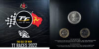 Isle of Man Set Coin, TT RACES, course de moto.FDC -
