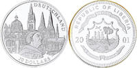 Liberia 20 Dollars Coin, Germany.BE, Silver -