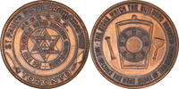 Canada Token Masonic, Toronto, St Pauls R.A., Chapter Penny, Copper -