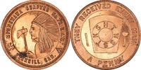 Canada Token Masonic, Parkhill, Minnewawa, Chapter Penny, Copper -