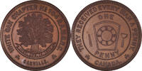 Canada Token Masonic, Oakville, White Oak, Chapter Penny, Copper -