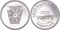 Canada Token Masonic, Yarmouth, Union Chapter N°7, Chapter Penny -