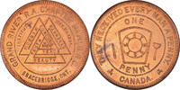 Canada Token Masonic, Bracebridge, Grand River, Chapter Penny -