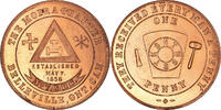 Canada Token Masonic, Belleville, The Moira, Chapter Penny, Copper -