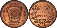 Canada Token Masonic, Colborne, Chapter Penny, Copper -