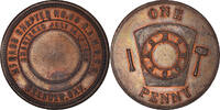 Canada Token Masonic, Dresden, Mc Nabb, Chapter Penny, Copper -