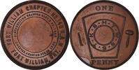 Canada Token Masonic, Fort William, Chapter Penny, Copper -