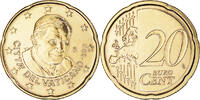 Vatican 20 Euro Cent Rome, Doré, Brass Gilt -