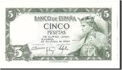 Spain 5 Pesetas Banknote, 1954-07-22, KM:146a -
