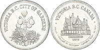 Canada Trade Dollar Victoria B.C, City of Garden, Acier -