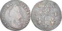 France Liard Coin, Louis XIV, Bayonne, Copper -