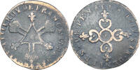 France 6 Deniers Coin, Louis XIV, Six deniers dits « dardenne » -
