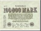 Germany 100,000 Mark Banknote, 1923-07-25, KM:91a -