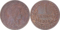 France Centime Coin, Dupuis, Paris, Bronze, KM:840 -